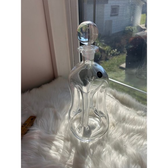 Royal Copenha glass decanter whisky alcohol bar cart MCM clear glass - Picture 6 of 7